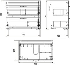 Iddis Тумба с раковиной Oxford 80 белая – фотография-11